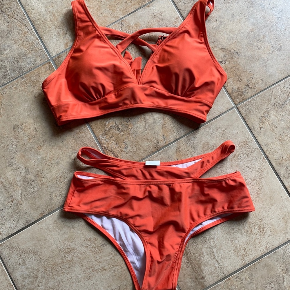 Two piece swim suit